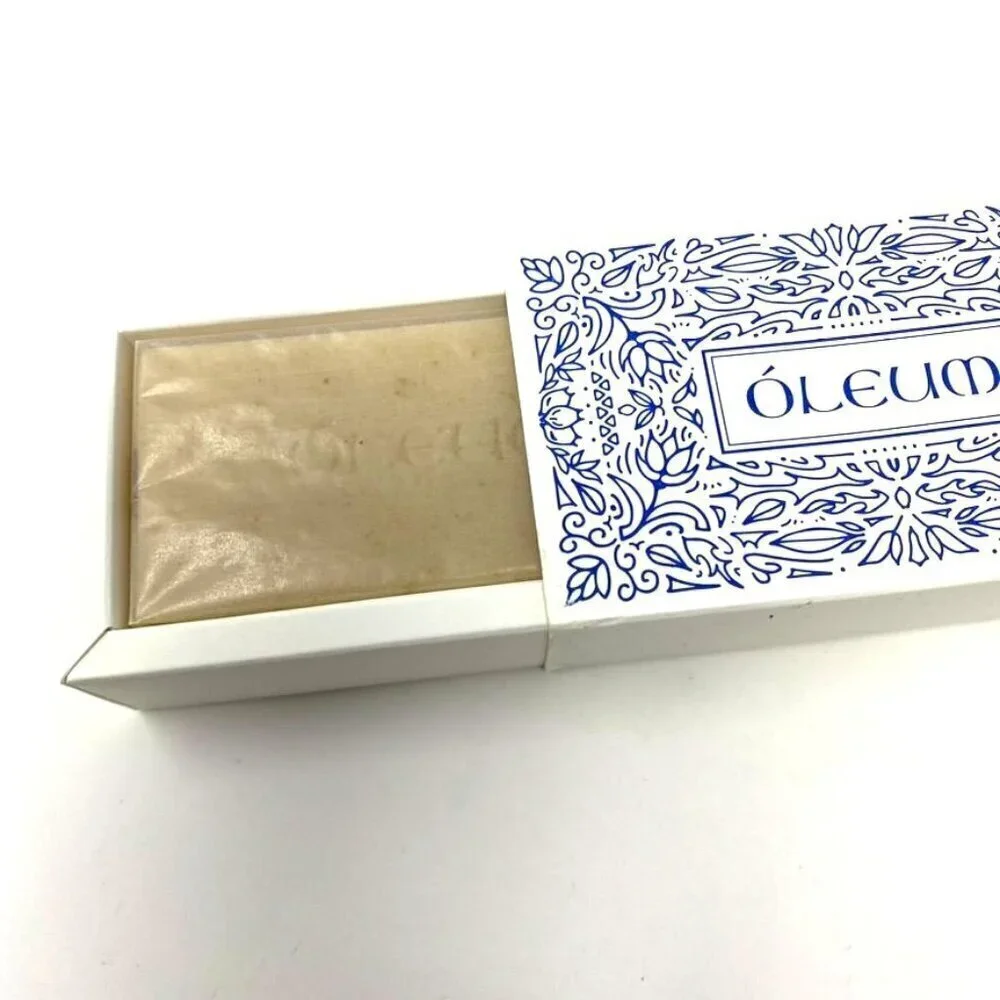Oleum Bar Soap and Bandana Scarf Blue White Gift Set